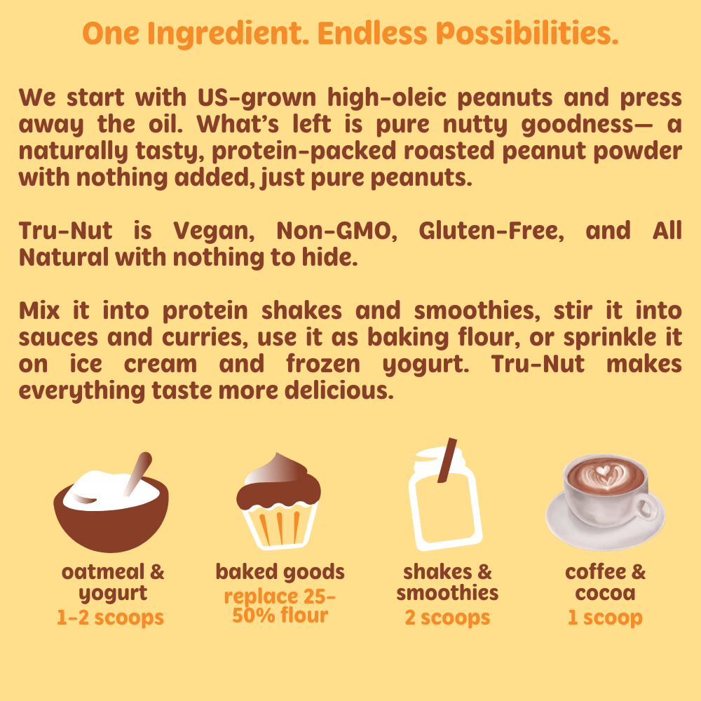 Tru-Nut Pure Roasted Peanut Powder