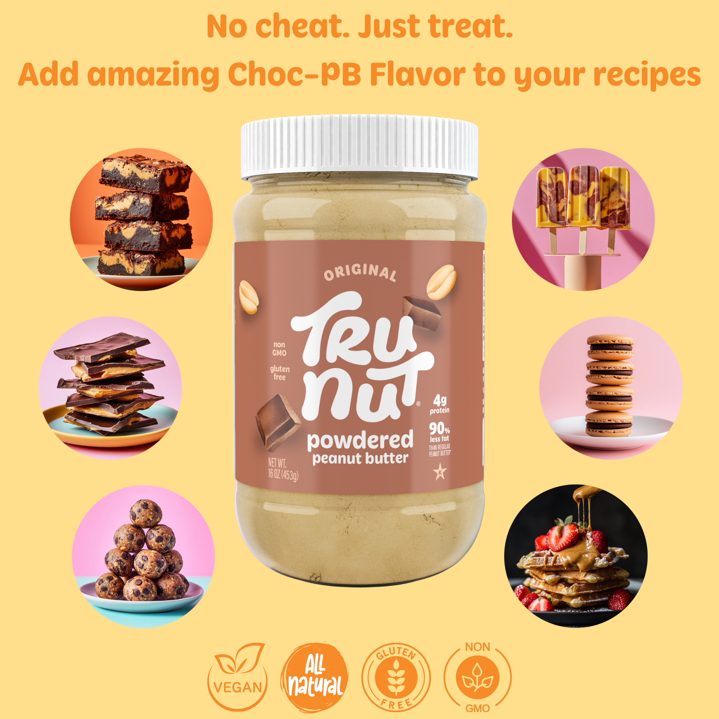 Tru-Nut Chocolate Peanut Butter Powder
