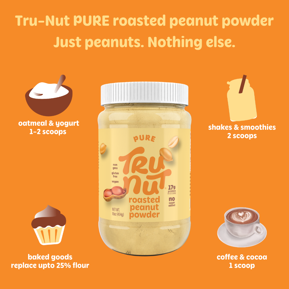 Tru-Nut Pure Roasted Peanut Powder
